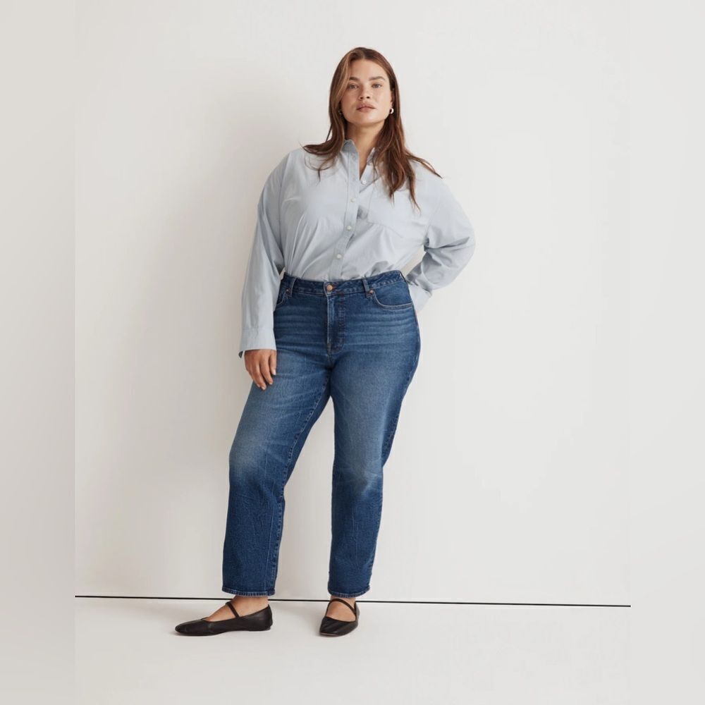 Madewell The Plus '90s Straight Jean in Barlow Wash Size 26W
